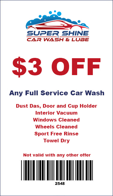 $3 Off Any Full Service Car Wash